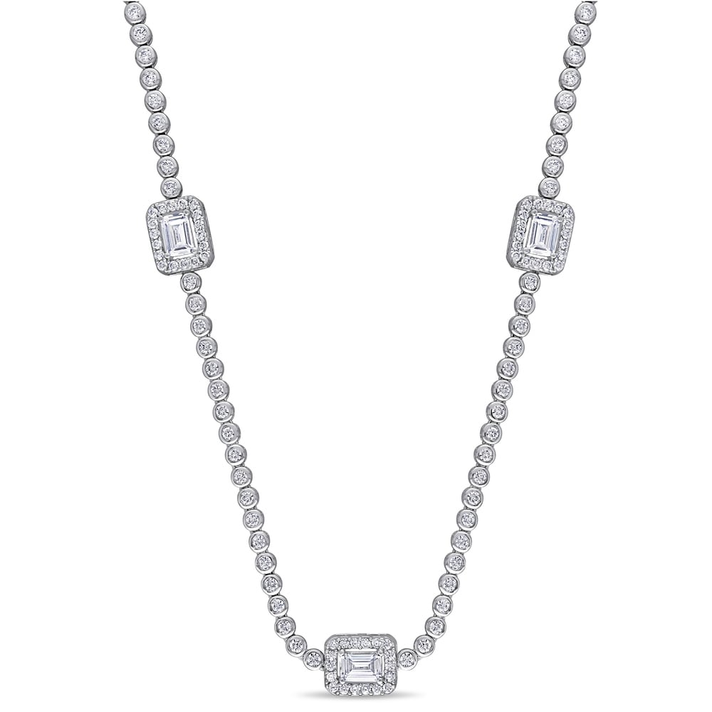 925 Sterling Silver Rhodium plated 12x14 Blue Ice CZ Cubic Zirconia Simulated Diamond Pendant Necklace Jewelry Gifts for Women 925 Sterling Silver Rhodium plated 12x14 Blue Ice CZ Cubic Zirconia Simulated Diamond Pendant Necklace Jewelry Gifts for Women